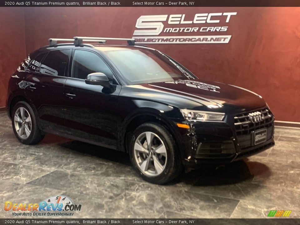 2020 Audi Q5 Titanium Premium quattro Brilliant Black / Black Photo #3