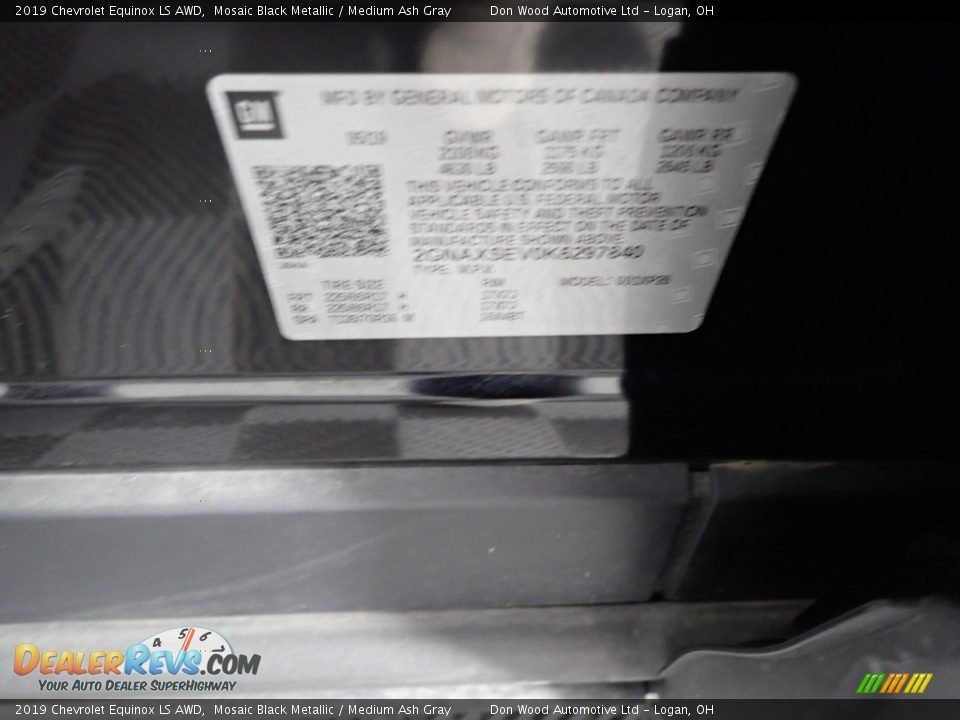 2019 Chevrolet Equinox LS AWD Mosaic Black Metallic / Medium Ash Gray Photo #30