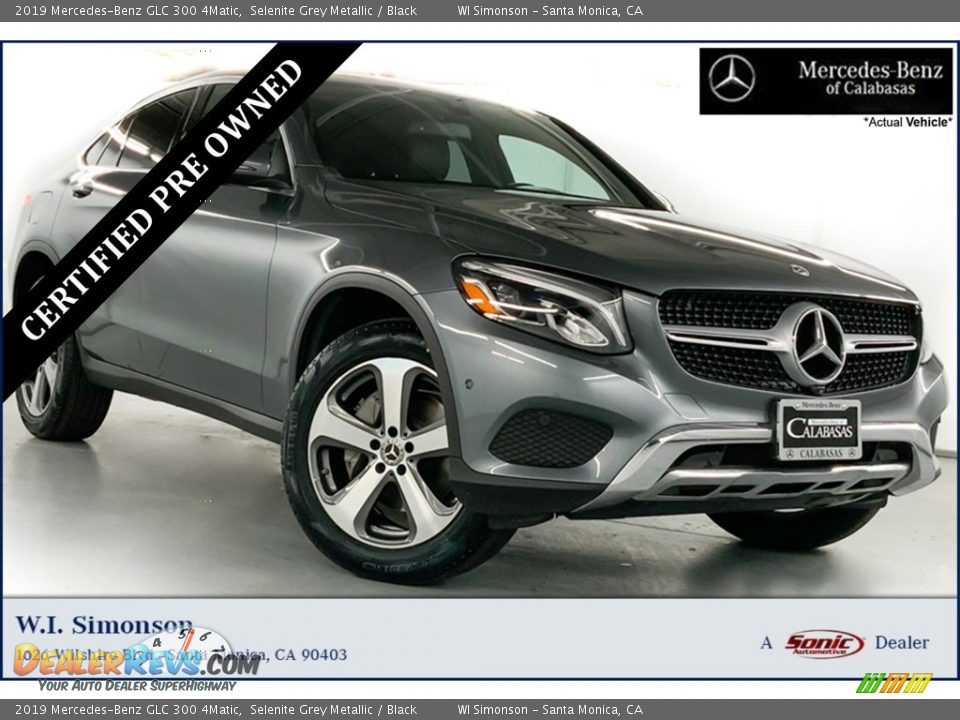 2019 Mercedes-Benz GLC 300 4Matic Selenite Grey Metallic / Black Photo #1