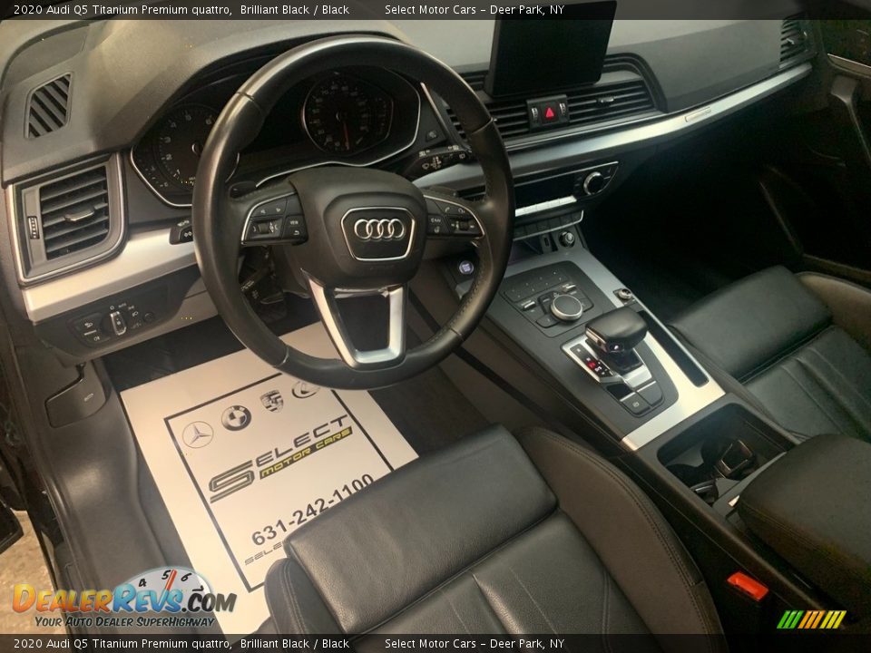 2020 Audi Q5 Titanium Premium quattro Brilliant Black / Black Photo #9