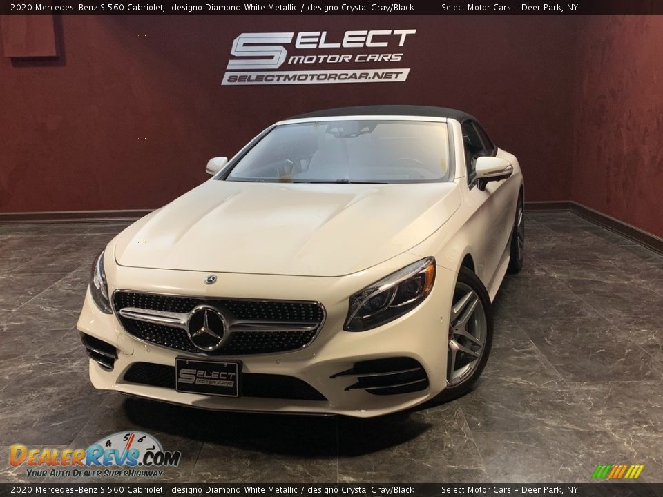 2020 Mercedes-Benz S 560 Cabriolet designo Diamond White Metallic / designo Crystal Gray/Black Photo #1