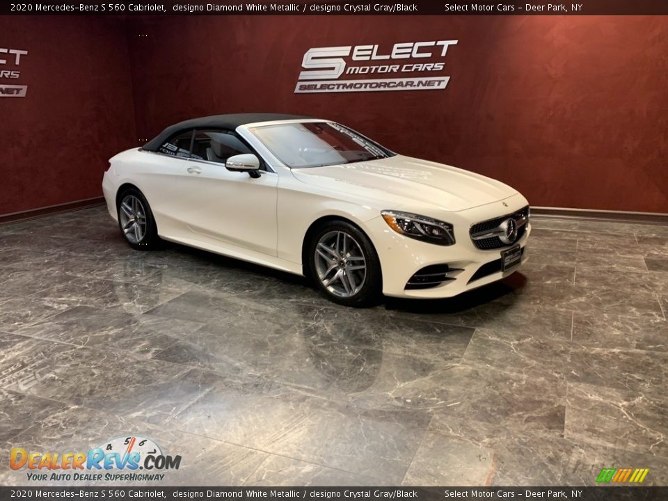 2020 Mercedes-Benz S 560 Cabriolet designo Diamond White Metallic / designo Crystal Gray/Black Photo #3