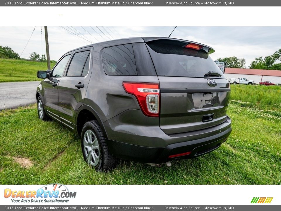 2015 Ford Explorer Police Interceptor 4WD Medium Titanium Metallic / Charcoal Black Photo #5