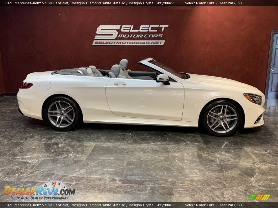 2020 Mercedes-Benz S 560 Cabriolet designo Diamond White Metallic / designo Crystal Gray/Black Photo #5