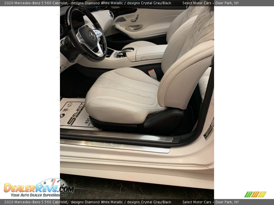 2020 Mercedes-Benz S 560 Cabriolet designo Diamond White Metallic / designo Crystal Gray/Black Photo #9