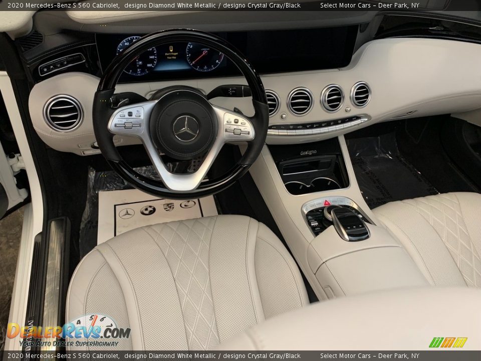 2020 Mercedes-Benz S 560 Cabriolet designo Diamond White Metallic / designo Crystal Gray/Black Photo #10