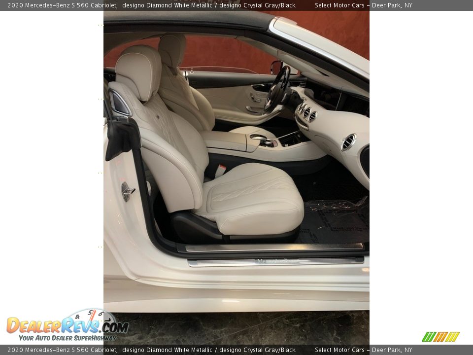 2020 Mercedes-Benz S 560 Cabriolet designo Diamond White Metallic / designo Crystal Gray/Black Photo #12