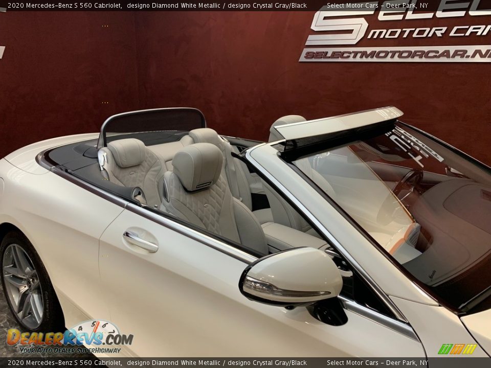 2020 Mercedes-Benz S 560 Cabriolet designo Diamond White Metallic / designo Crystal Gray/Black Photo #16