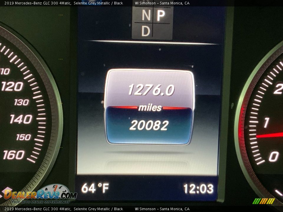 2019 Mercedes-Benz GLC 300 4Matic Selenite Grey Metallic / Black Photo #30