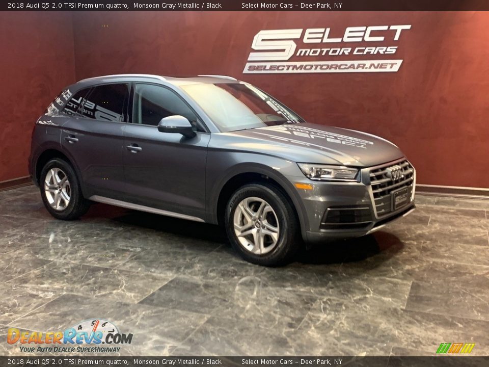 2018 Audi Q5 2.0 TFSI Premium quattro Monsoon Gray Metallic / Black Photo #3