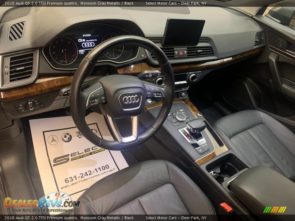2018 Audi Q5 2.0 TFSI Premium quattro Monsoon Gray Metallic / Black Photo #10