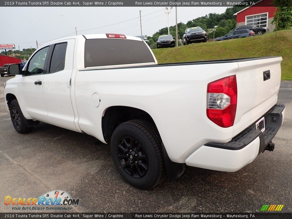 2019 Toyota Tundra SR5 Double Cab 4x4 Super White / Graphite Photo #3