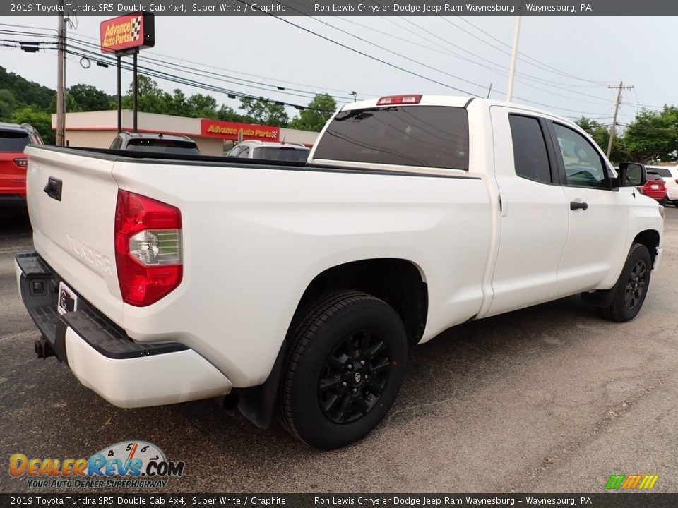 2019 Toyota Tundra SR5 Double Cab 4x4 Super White / Graphite Photo #6