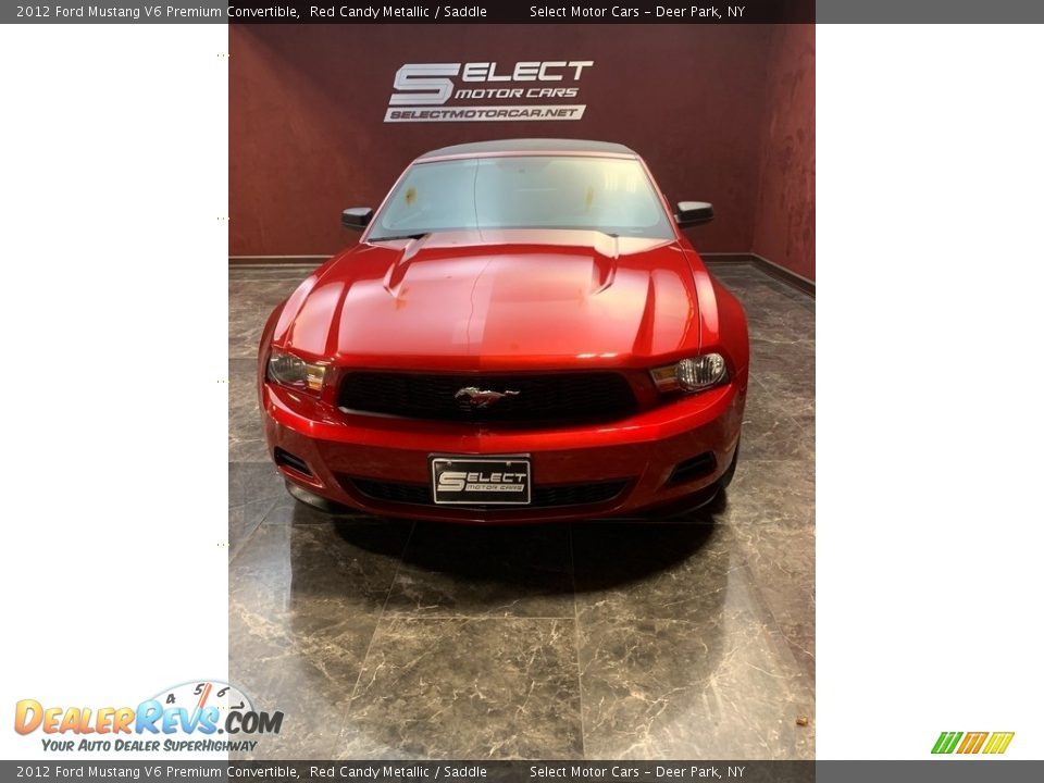 2012 Ford Mustang V6 Premium Convertible Red Candy Metallic / Saddle Photo #2