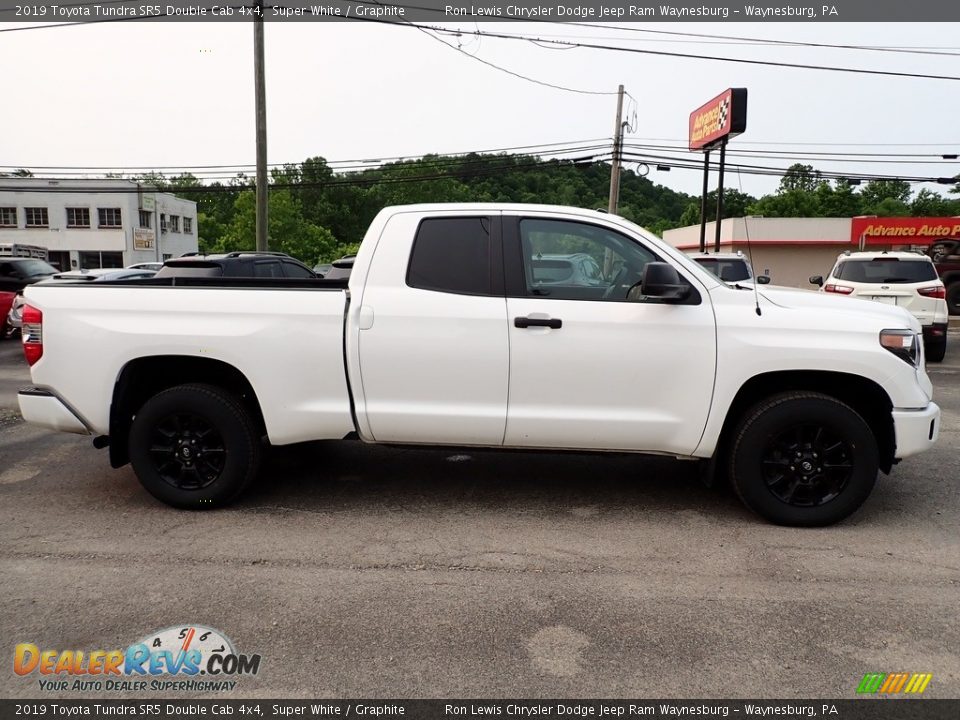 2019 Toyota Tundra SR5 Double Cab 4x4 Super White / Graphite Photo #7