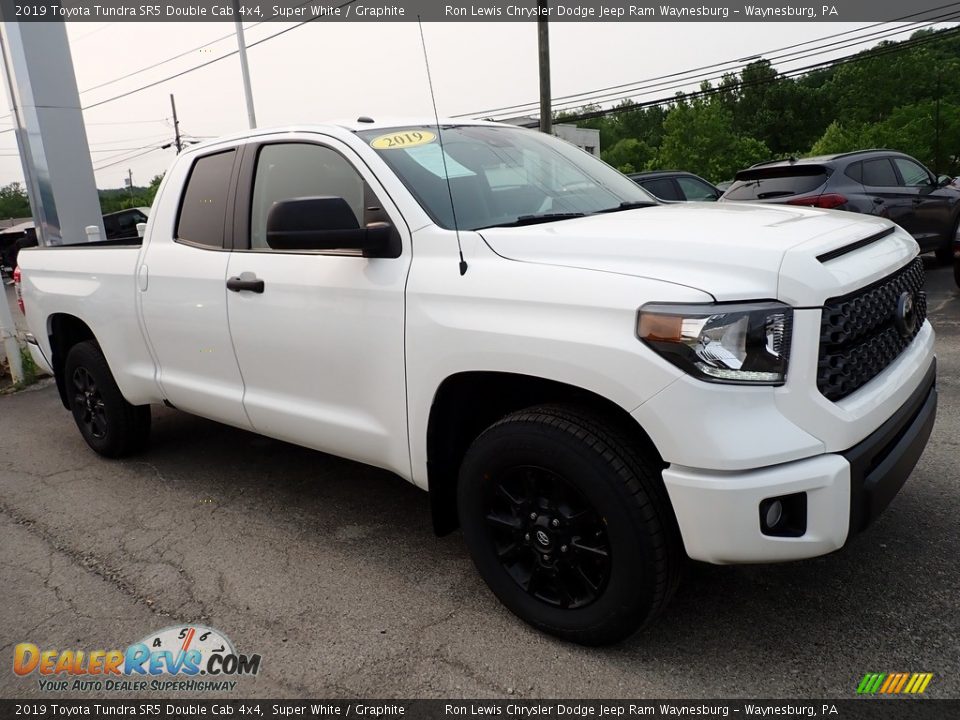 2019 Toyota Tundra SR5 Double Cab 4x4 Super White / Graphite Photo #8