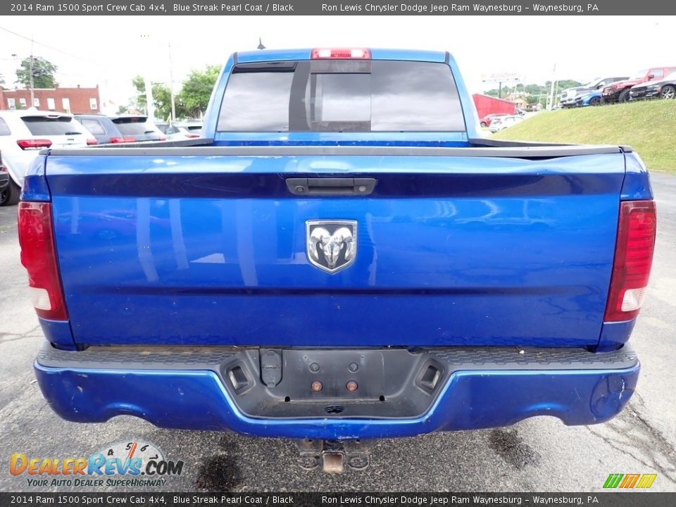 2014 Ram 1500 Sport Crew Cab 4x4 Blue Streak Pearl Coat / Black Photo #4