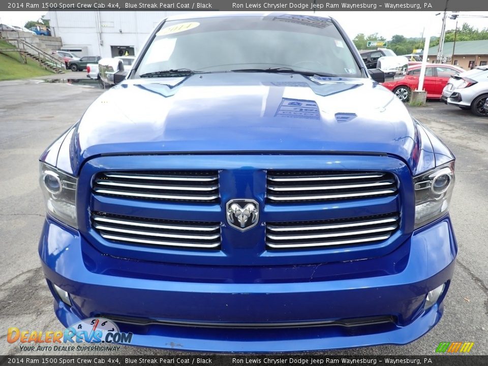 2014 Ram 1500 Sport Crew Cab 4x4 Blue Streak Pearl Coat / Black Photo #9