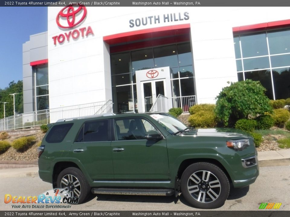 2022 Toyota 4Runner Limited 4x4 Army Green / Black/Graphite Photo #2