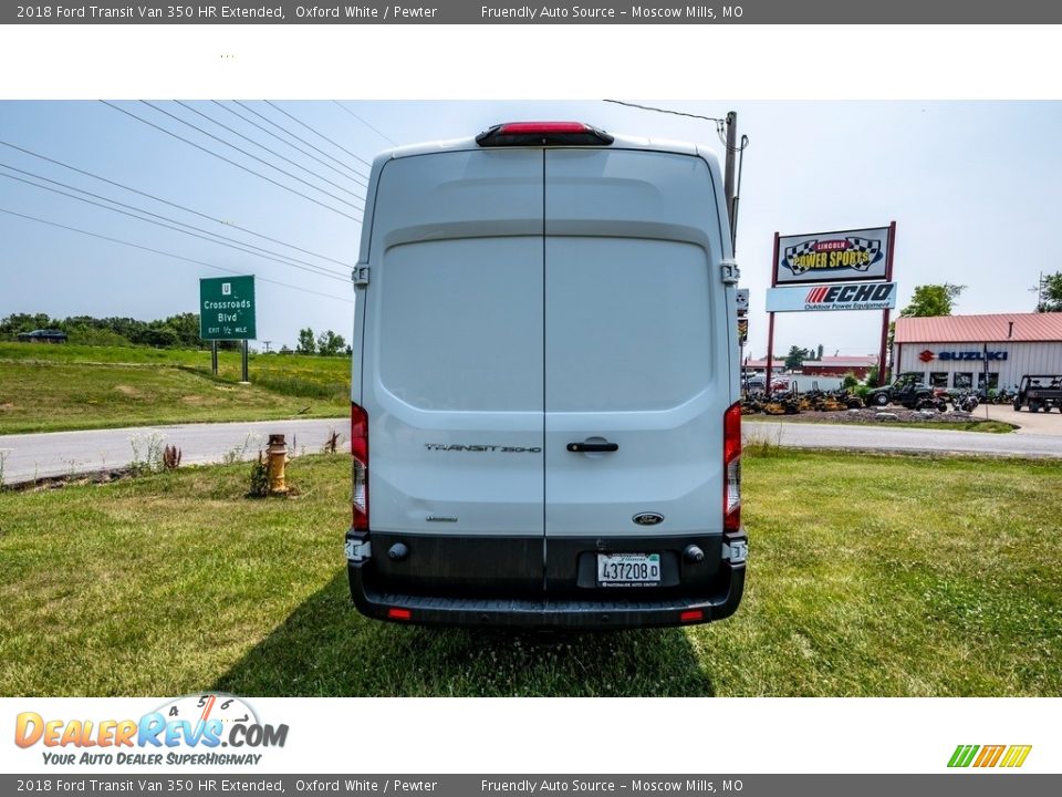 2018 Ford Transit Van 350 HR Extended Oxford White / Pewter Photo #7