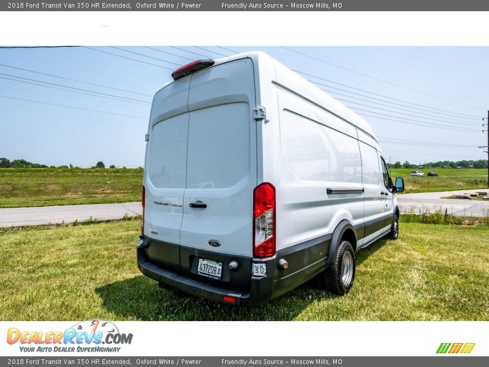 2018 Ford Transit Van 350 HR Extended Oxford White / Pewter Photo #8