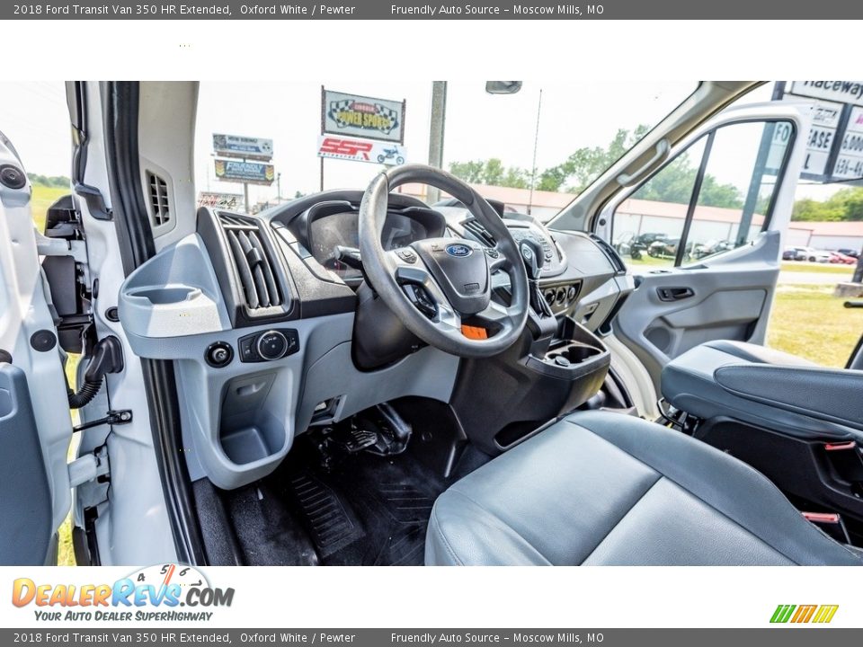 Front Seat of 2018 Ford Transit Van 350 HR Extended Photo #14