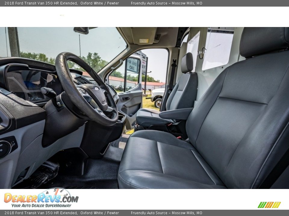 Front Seat of 2018 Ford Transit Van 350 HR Extended Photo #18