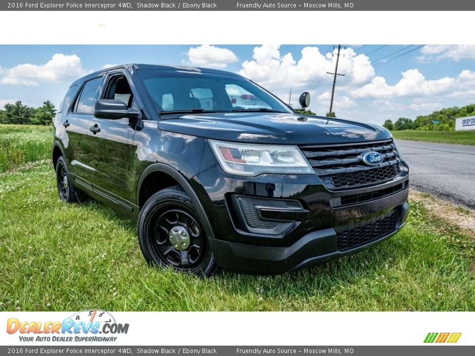 2016 Ford Explorer Police Interceptor 4WD Shadow Black / Ebony Black Photo #1