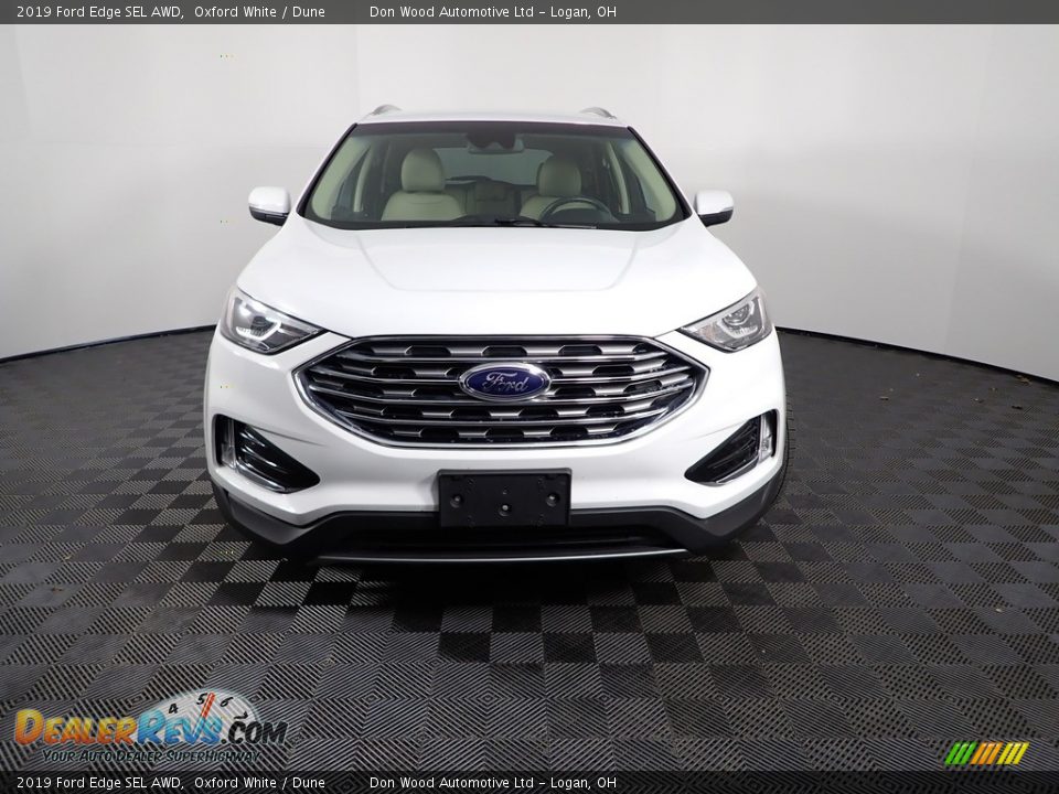 2019 Ford Edge SEL AWD Oxford White / Dune Photo #4