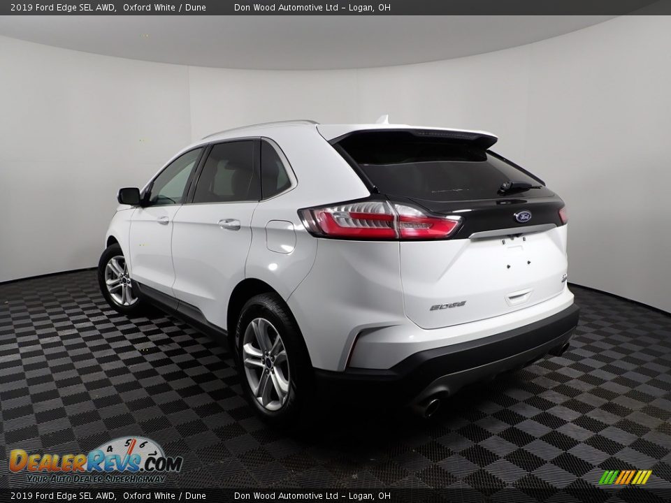 2019 Ford Edge SEL AWD Oxford White / Dune Photo #6