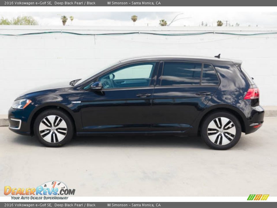 Deep Black Pearl 2016 Volkswagen e-Golf SE Photo #10