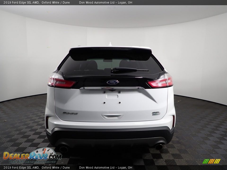 2019 Ford Edge SEL AWD Oxford White / Dune Photo #7