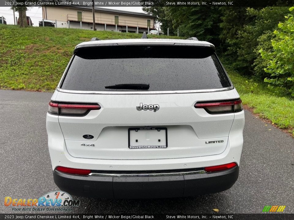 2023 Jeep Grand Cherokee L Limited 4x4 Bright White / Wicker Beige/Global Black Photo #7