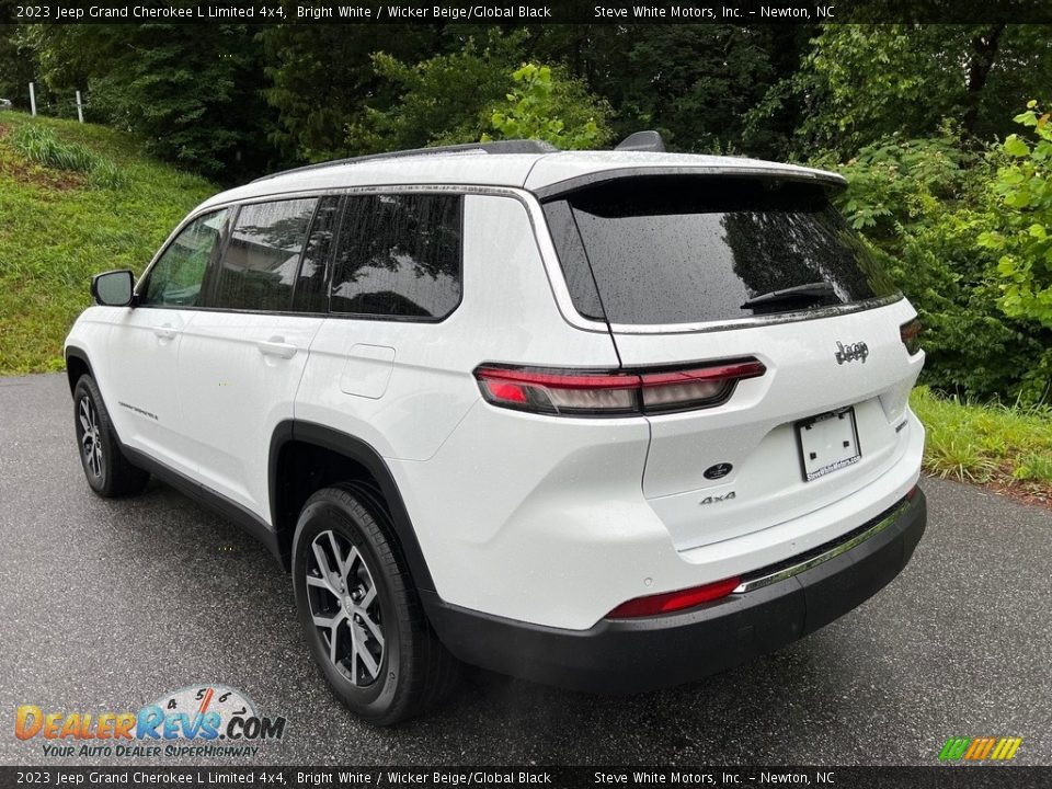 2023 Jeep Grand Cherokee L Limited 4x4 Bright White / Wicker Beige/Global Black Photo #8