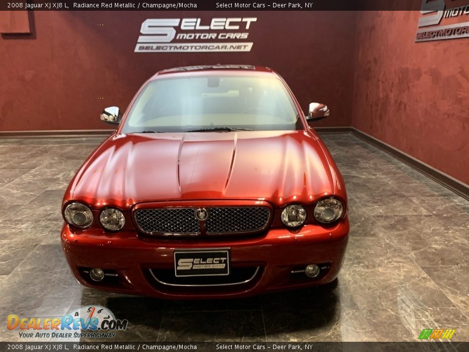 2008 Jaguar XJ XJ8 L Radiance Red Metallic / Champagne/Mocha Photo #2