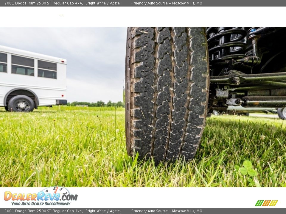 2001 Dodge Ram 2500 ST Regular Cab 4x4 Bright White / Agate Photo #18