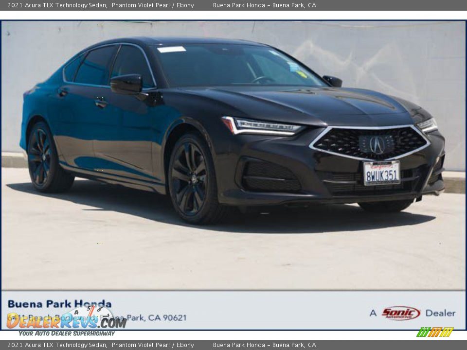 2021 Acura TLX Technology Sedan Phantom Violet Pearl / Ebony Photo #1