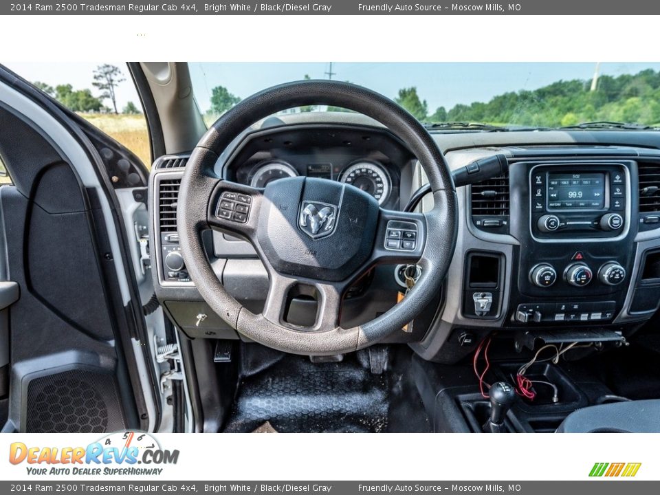 2014 Ram 2500 Tradesman Regular Cab 4x4 Bright White / Black/Diesel Gray Photo #10