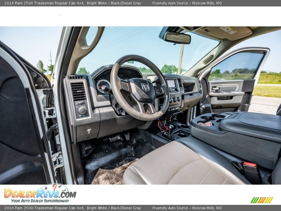 2014 Ram 2500 Tradesman Regular Cab 4x4 Bright White / Black/Diesel Gray Photo #13