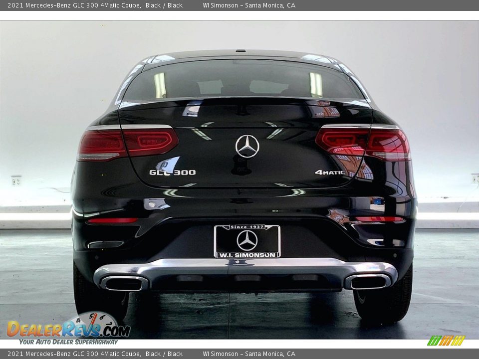 2021 Mercedes-Benz GLC 300 4Matic Coupe Black / Black Photo #3