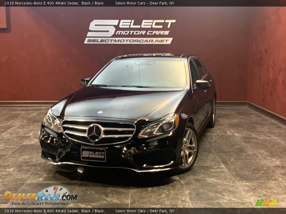 2016 Mercedes-Benz E 400 4Matic Sedan Black / Black Photo #1