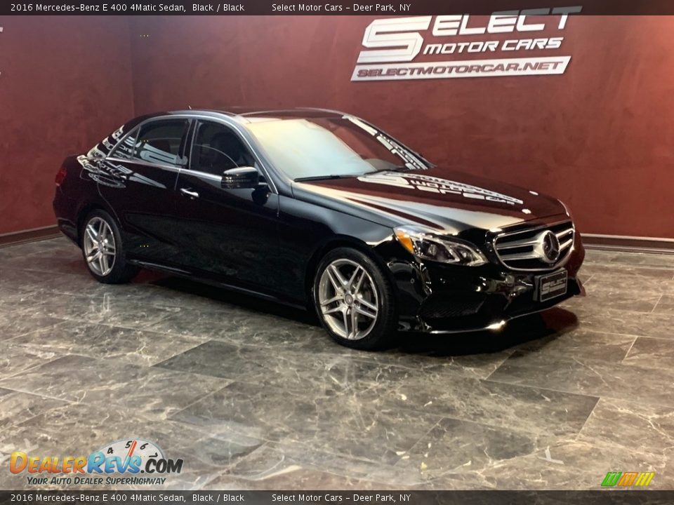 2016 Mercedes-Benz E 400 4Matic Sedan Black / Black Photo #3