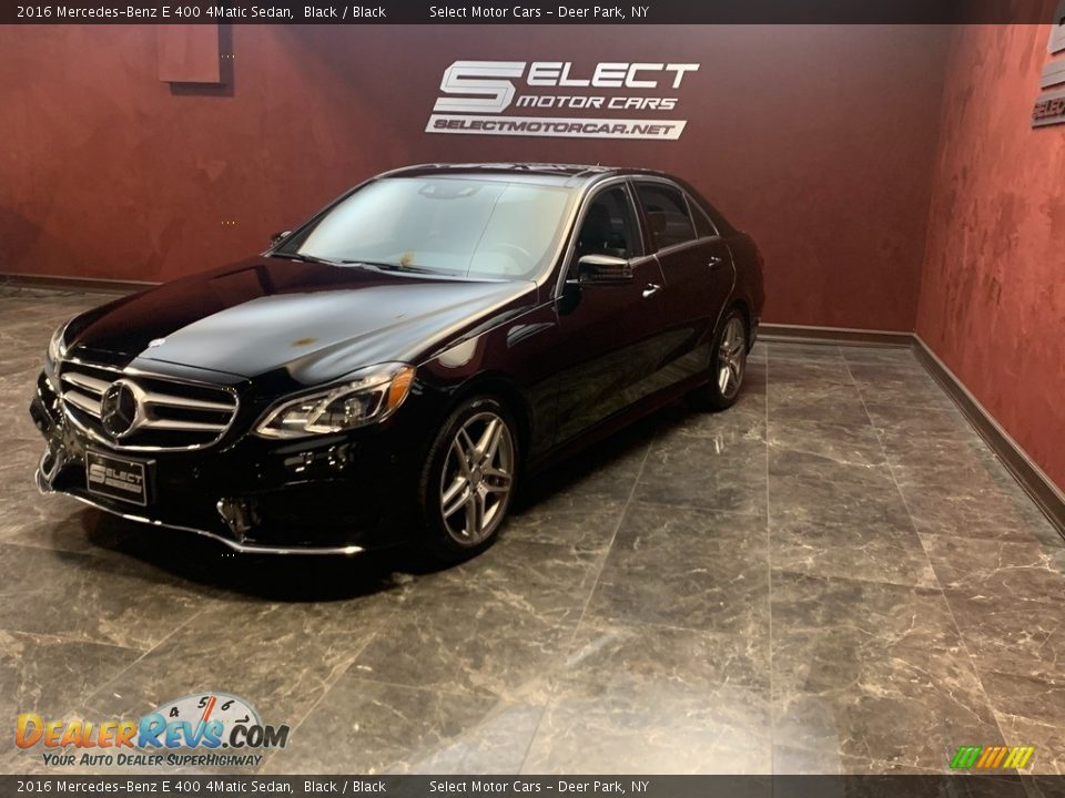 2016 Mercedes-Benz E 400 4Matic Sedan Black / Black Photo #5