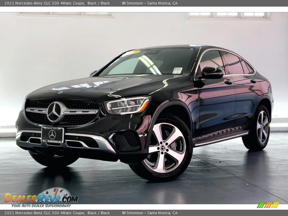 2021 Mercedes-Benz GLC 300 4Matic Coupe Black / Black Photo #12