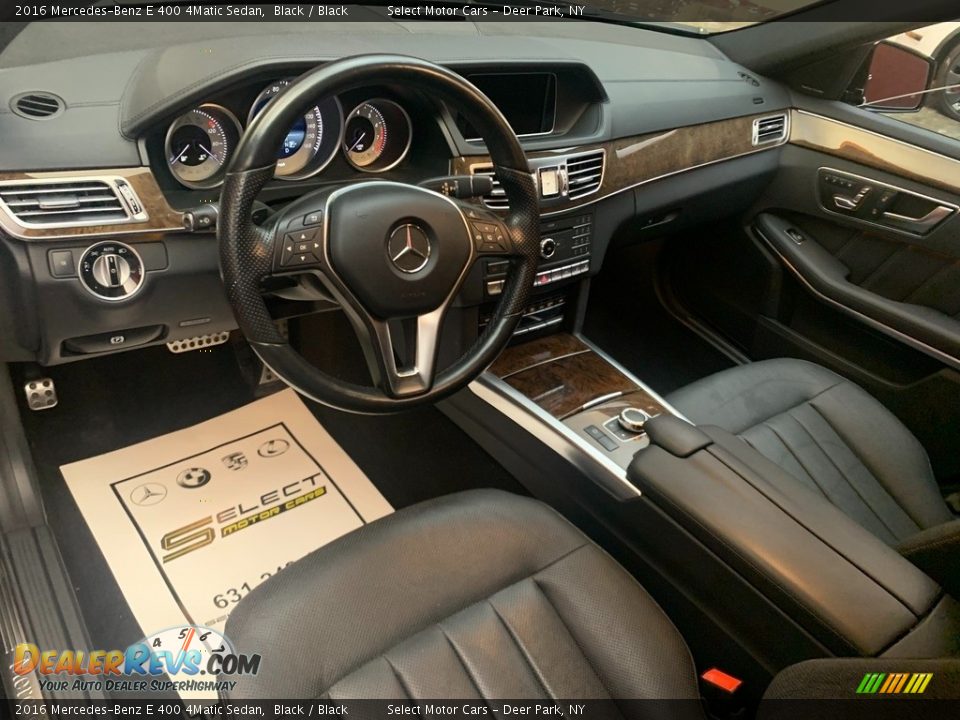 2016 Mercedes-Benz E 400 4Matic Sedan Black / Black Photo #10