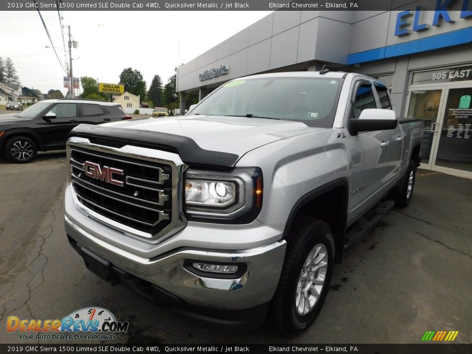 2019 GMC Sierra 1500 Limited SLE Double Cab 4WD Quicksilver Metallic / Jet Black Photo #3