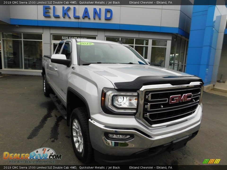 2019 GMC Sierra 1500 Limited SLE Double Cab 4WD Quicksilver Metallic / Jet Black Photo #5