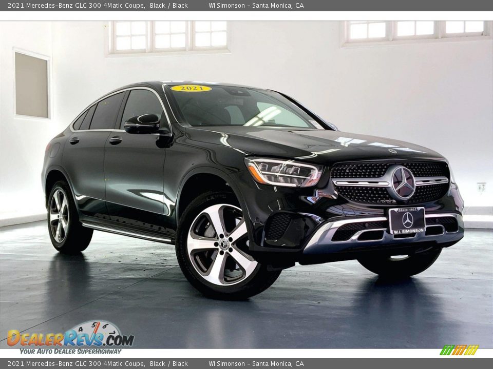 2021 Mercedes-Benz GLC 300 4Matic Coupe Black / Black Photo #34