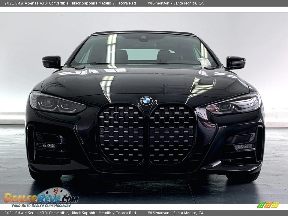 2021 BMW 4 Series 430i Convertible Black Sapphire Metallic / Tacora Red Photo #2