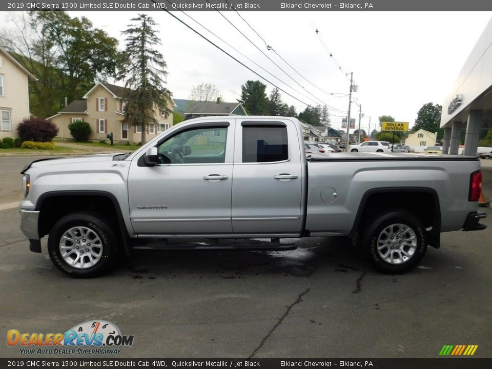 2019 GMC Sierra 1500 Limited SLE Double Cab 4WD Quicksilver Metallic / Jet Black Photo #13